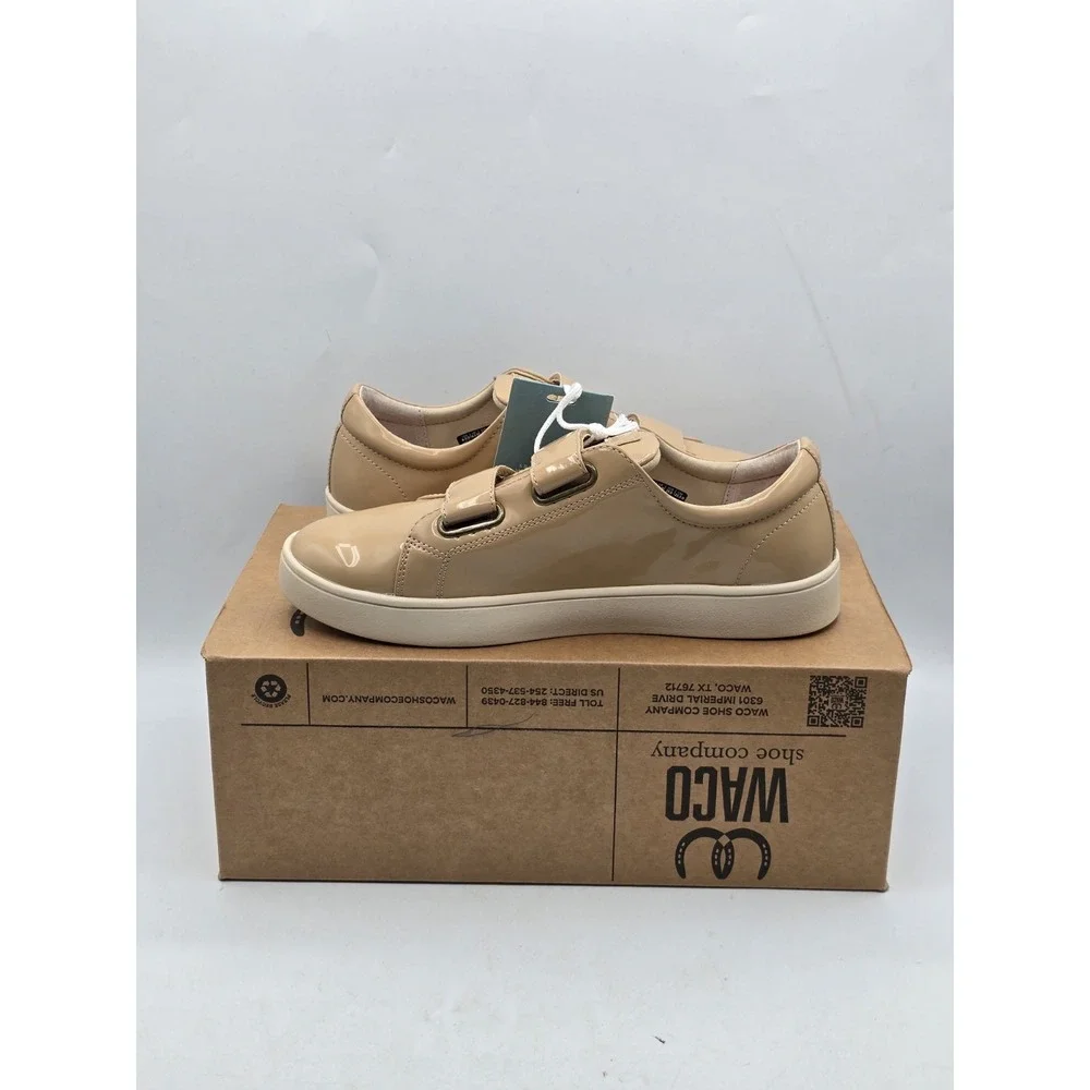 NEW Revitalign Orthotic Tan Solid Sneakers Malibu‎ Bella Patent Sz 8.5 W